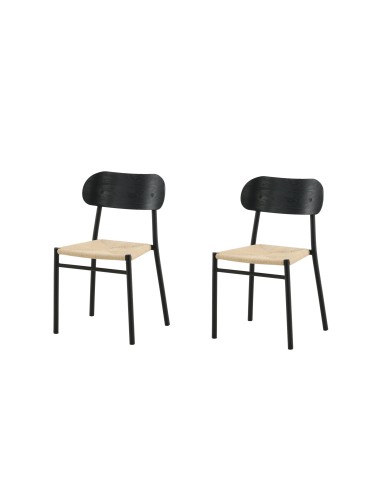 Matstol Polly, Natur/Svart