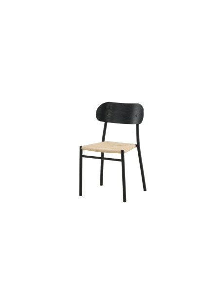 Matstol Polly, Natur/Svart