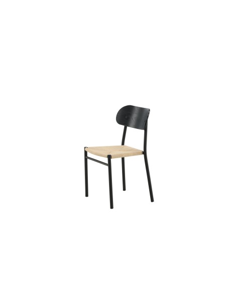 Matstol Polly, Natur/Svart