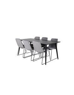 Matgrupp Dipp med Muce matstolar, 180 × 90 cm 2