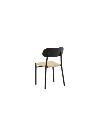 Matstol Polly, Natur/Svart