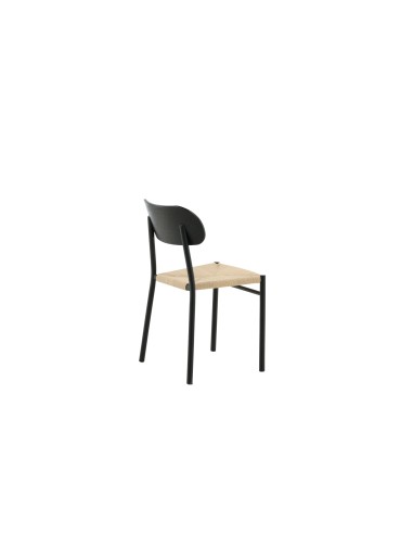 Matstol Polly, Natur/Svart