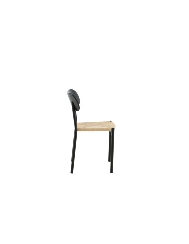 Matstol Polly, Natur/Svart