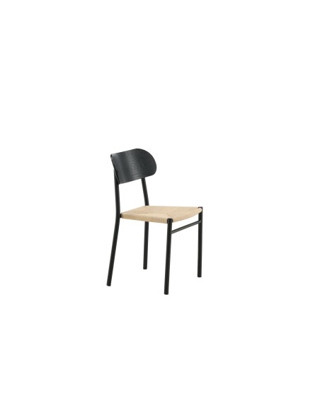 Matstol Polly, Natur/Svart