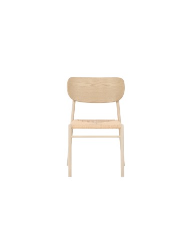 Matstol Polly, Beige/Vitlaserad