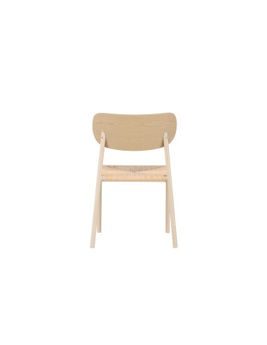 Matstol Polly, Beige/Vitlaserad