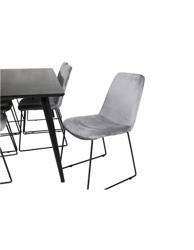 Matgrupp Dipp med Muce matstolar, 180 × 90 cm