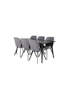 Matgrupp Dipp med Gemma matstolar, 180 × 90 cm 2