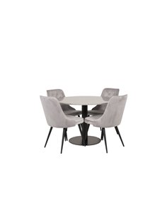 Matgrupp Razzia med Velvet Deluxe matstolar 2