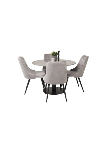 Matgrupp Razzia med Velvet Deluxe matstolar