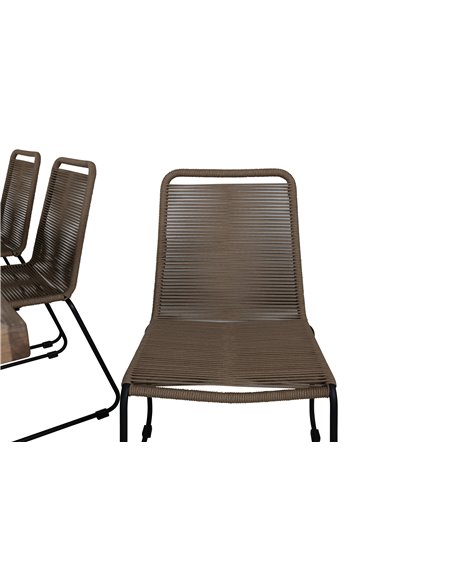 Matgrupp Erica med Lindos matstolar, 100 × 214 cm