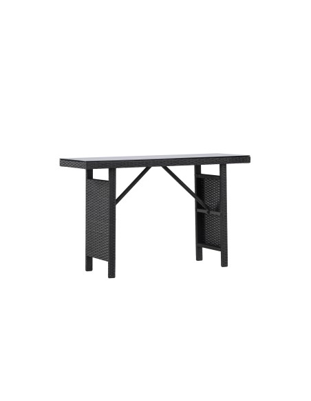 Sidobord Padova, 120 × 40 cm, Svart