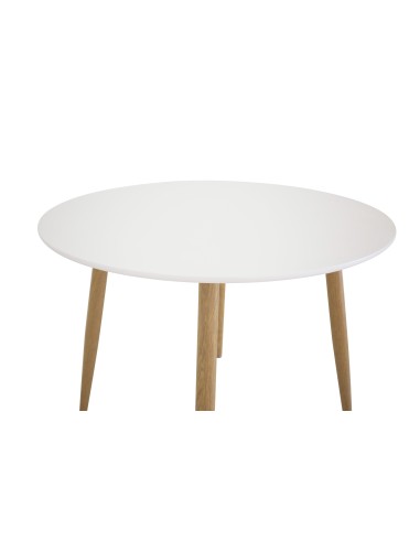 Runt matbord Plaza, Ø100 cm, Vit
