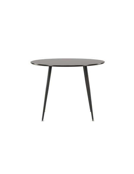 Runt matbord Plaza, Ø100 cm, Svart