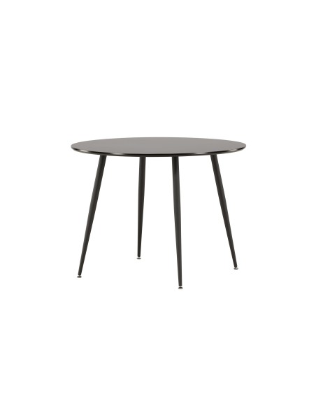 Runt matbord Plaza, Ø100 cm, Svart