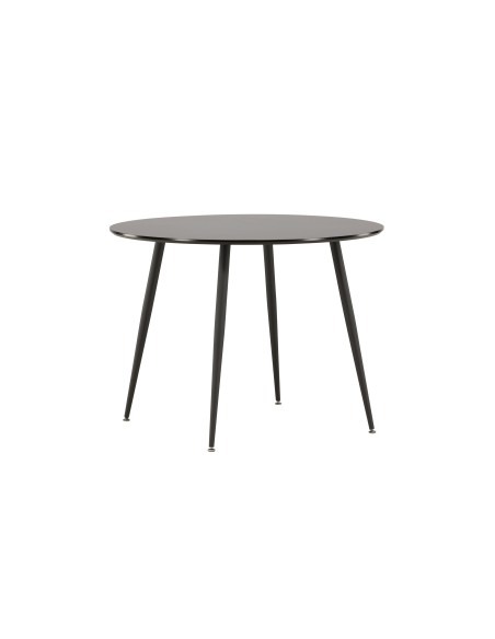 Runt matbord Plaza, Ø100 cm, Svart