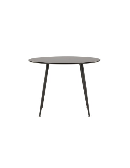 Runt matbord Plaza, Ø100 cm, Svart