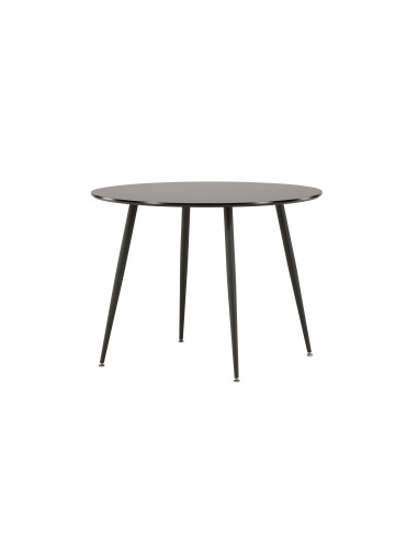 Runt matbord Plaza, Ø100 cm, Svart