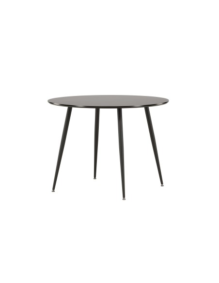 Runt matbord Plaza, Ø100 cm, Svart