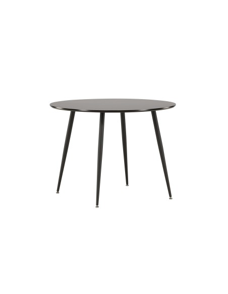 Runt matbord Plaza, Ø100 cm, Svart