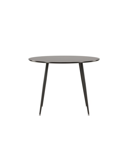 Runt matbord Plaza, Ø100 cm, Svart