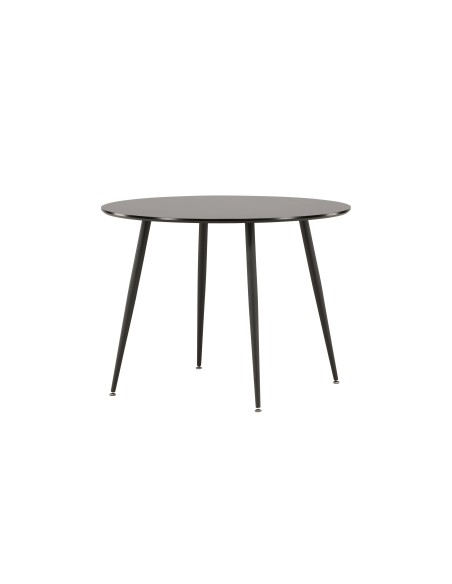 Runt matbord Plaza, Ø100 cm, Svart