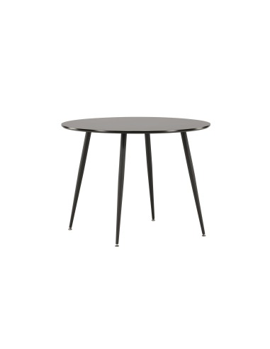 Runt matbord Plaza, Ø100 cm, Svart