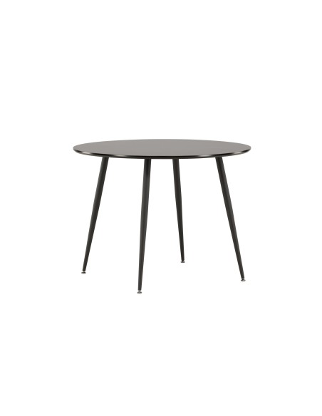 Runt matbord Plaza, Ø100 cm, Svart
