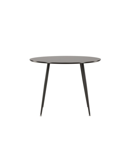 Runt matbord Plaza, Ø100 cm, Svart