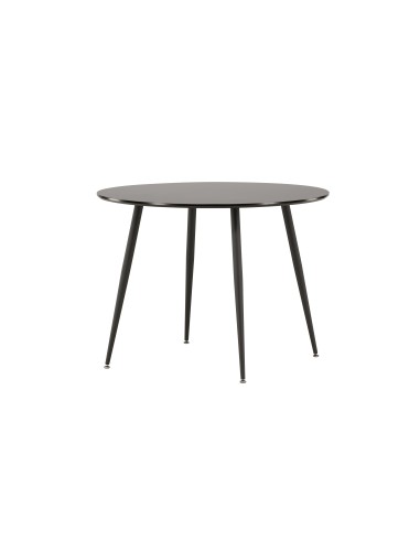 Runt matbord Plaza, Ø100 cm, Svart