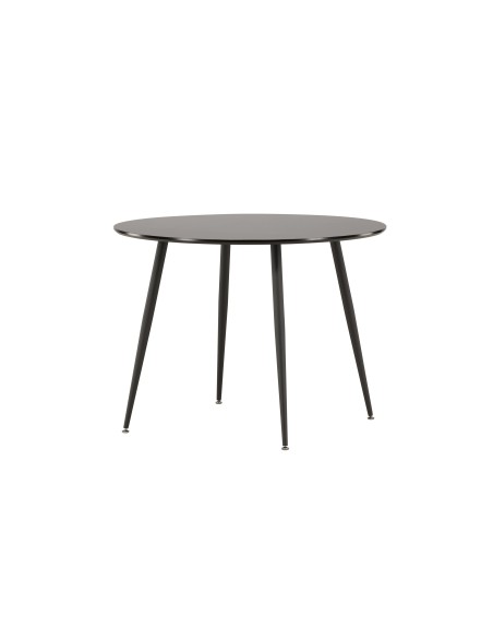 Runt matbord Plaza, Ø100 cm, Svart