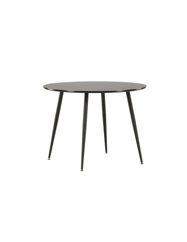 Runt matbord Plaza, Ø100 cm, Svart