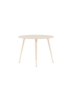Runt matbord Plaza, Ø100 cm, Vitlaserad