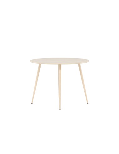 Runt matbord Plaza, Ø100 cm, Vitlaserad