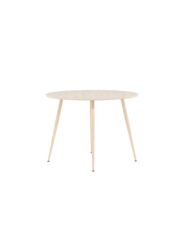 Runt matbord Plaza, Ø100 cm, Vitlaserad