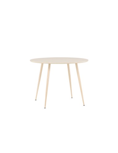Runt matbord Plaza, Ø100 cm, Vitlaserad