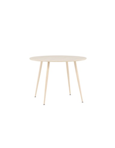 Runt matbord Plaza, Ø100 cm, Vitlaserad