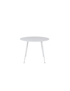 Runt matbord Plaza, Ø100 cm, Vit