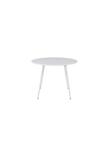 Runt matbord Plaza, Ø100 cm, Vit