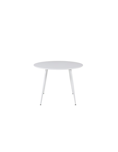Runt matbord Plaza, Ø100 cm, Vit