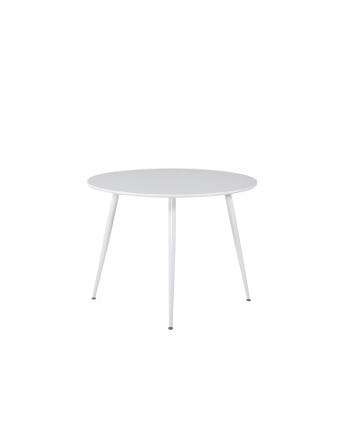 Runt matbord Plaza, Ø100 cm, Vit
