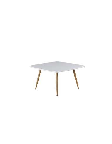 Soffbord Plaza, 80 × 80 cm, Vit