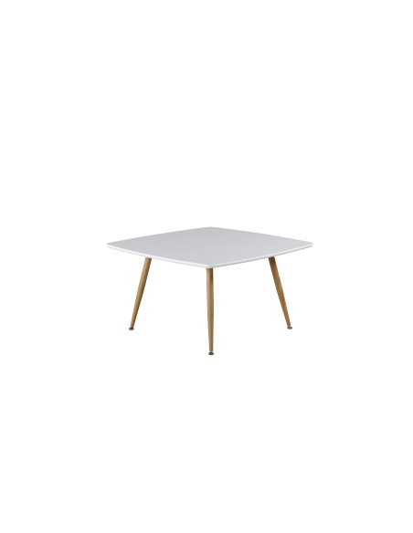 Soffbord Plaza, 80 × 80 cm, Vit