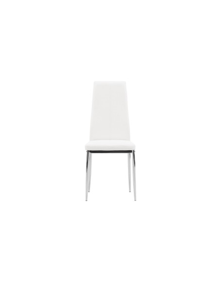 Matstol Pastill, Vit/Silver