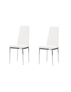 Matstol Pastill, Vit/Silver 2