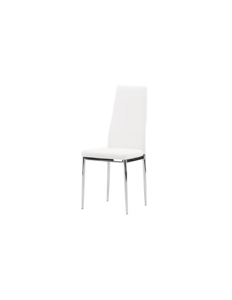 Matstol Pastill, Vit/Silver