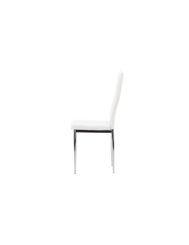 Matstol Pastill, Vit/Silver