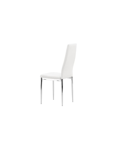 Matstol Pastill, Vit/Silver
