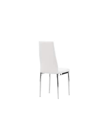 Matstol Pastill, Vit/Silver