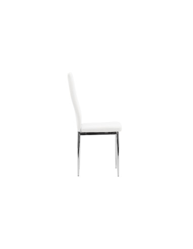 Matstol Pastill, Vit/Silver
